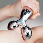 3D Massager Roller 360 Rotate Face Full Body Shape for Skin Lifting Wrinkle Remover Facial Massage Relaxation Tool, 15.5 x 9.5 x 5 cm, Silver
