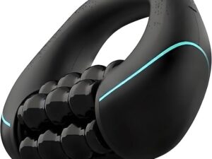 Powered Rolling Massager with Rechargeable Battery, Electric Muscle Roller Massager for Neck, Shoulder, Back & Legs, Ergonomic Multi-Grip Handle, Deep Tissue Pain Relief