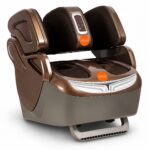 Velura 416 Leg, foot, Thigh & Knee Massager, For Pain Relief Heating Therapy With 3 Level of Intensity 40 Kind of Different Massage Combination With 360° full Wrap Airbags, Corded Electric(Brown)