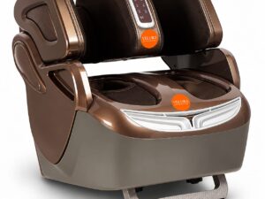 Velura 416 Leg, foot, Thigh & Knee Massager, For Pain Relief Heating Therapy With 3 Level of Intensity 40 Kind of Different Massage Combination With 360° full Wrap Airbags, Corded Electric(Brown)